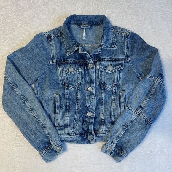 Free‎ People Rumors Denim Jacket Women's XS - Picture 2 of 10